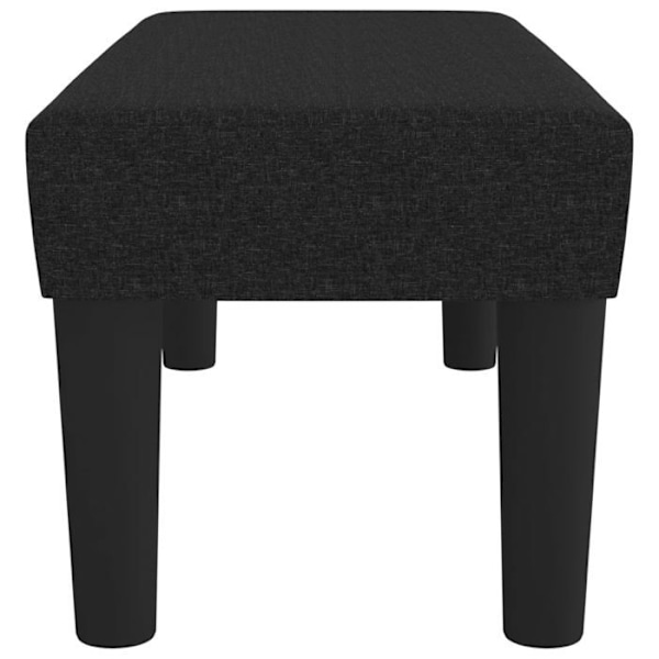 Bænk til fodenden af sengen i klassisk design 70 x 30 x 30 cm i sort stof DEC024681 Svart