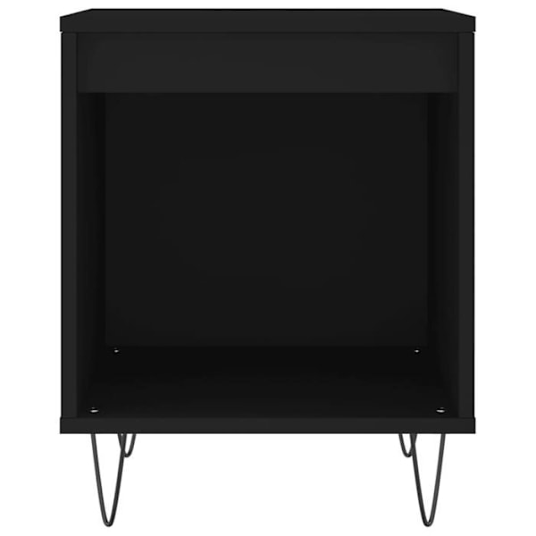 Sæt af 2 natborde med åbent rum 40 x 35 x 50 cm sorte ingeniørtræ DEC035549 kastanj