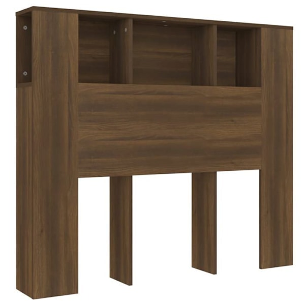 Pääty säilytyksellä, sängyn lisävaruste, yöpöytä, hylly 120 x 18,5 x 104,5 MDF ruskea