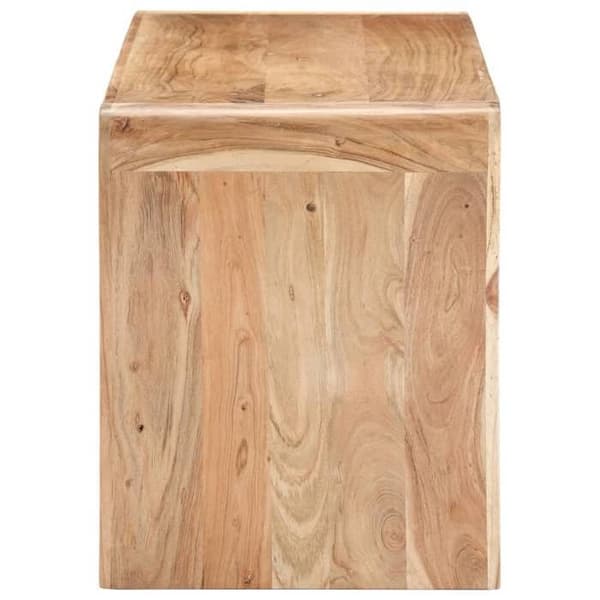 Bænk i rustik design 110 x 38 x 46 cm i solidt brunt akacietræ DEC024994 Brun
