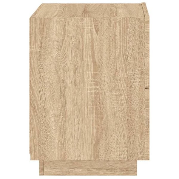 Yökaappi, jossa on laatikoita ja LED-valaistus, koko 45 x 40 x 55 cm, valmistettu engineering-puusta, tammen värinen DEC032772 kastanj