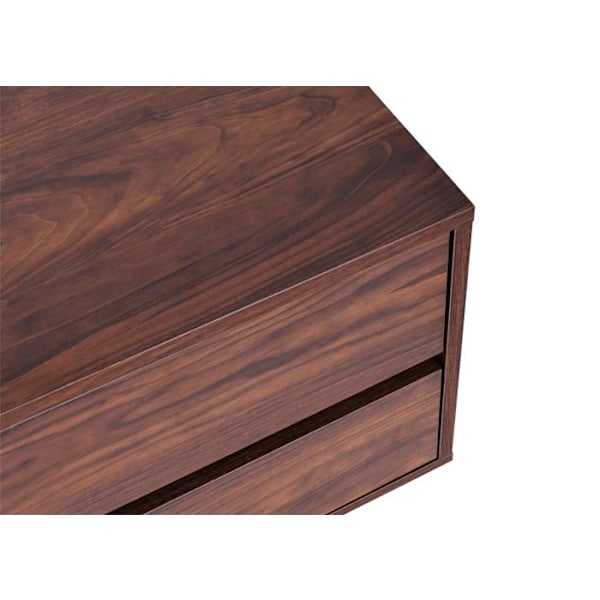 TV-møbel med 2 skuffer og 2 opbevaringsrum 42x140x40 cm med valnøddeffekt 04_0007851 Flerfärgad