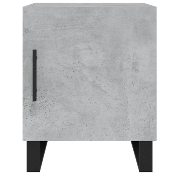 2 kpl yöpöytiä, joissa on ovi ja lokero 40 x 40 x 50 cm harmaata puutavaraa DEC035395 kastanj