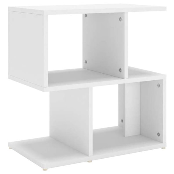 Sängbord litet sidobord 50 x 30 x 51,5 cm vit ingenjörsmaterial DEC033413 Vit