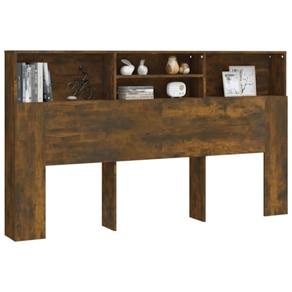 Hovedgærde - MDF - 180x19x103,5 cm - Brun - Moderne - Inkluderet opbevaring kastanj