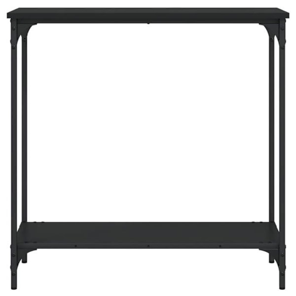 Praktisk konsolbord för en organiserad hall 75 x 30,5 x 75 cm ingenjörsträ och svart metall DEC032150 kastanj