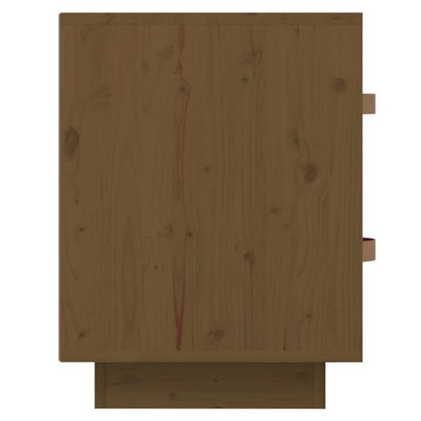 Yöpytabletti kahdella laatikolla 40 x 34 x 45 cm mäntypuuta, hunajapähkinänvärinen DEC036213 kastanj
