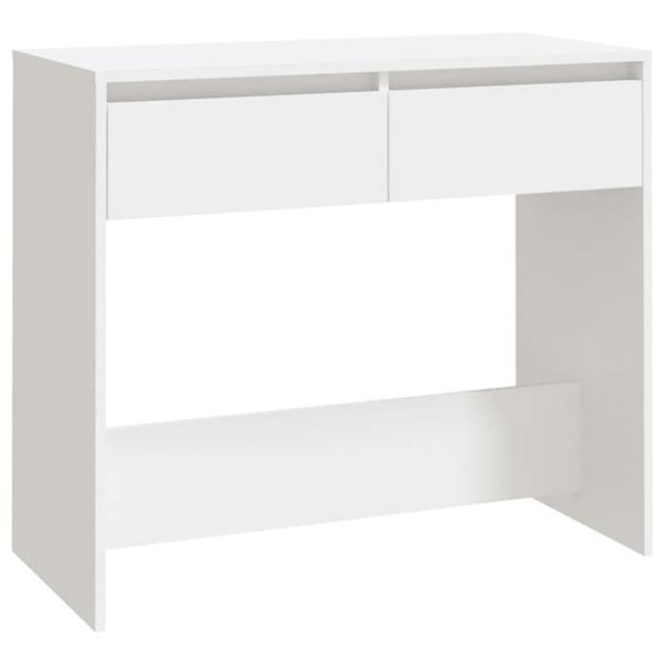 Elegant design konsolbord til entre med skuffer 89 x 41 x 76,5 cm hvid spånplade DEC031722 Vit