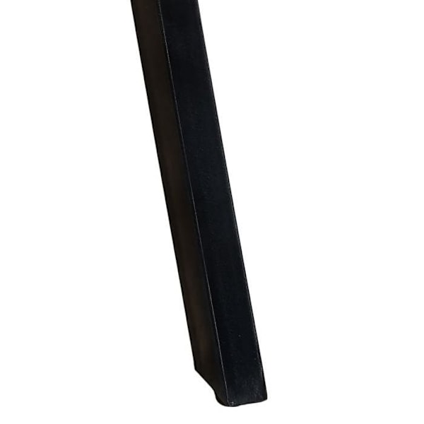 Teollinen moderni ruokapöytä 110 x 75 cm massiivipuusta ja raudasta DEC036653 kastanj