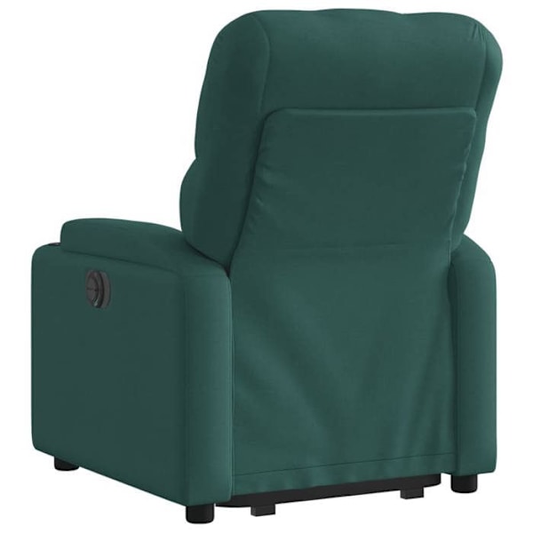 Fauteuil relax TV med behagelig polstring, elektrisk løftefunktion i mørkegrøn stof DEC028213 Guld