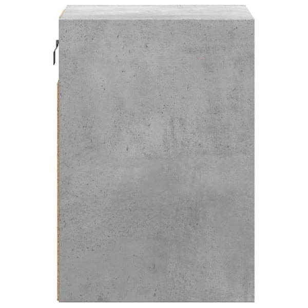 Væghængt natbord med LED-lys 41 x 31 x 45 cm i grå ingeniørtræ DEC034194 kastanj