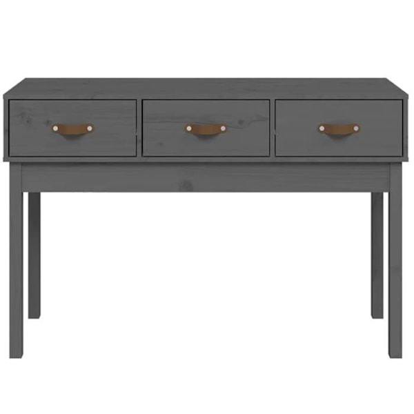 Moderne entrekonsol møbel, sidebord med skuffer 114 x 40 x 75 cm gråt fyrretræ DEC032001 kastanj