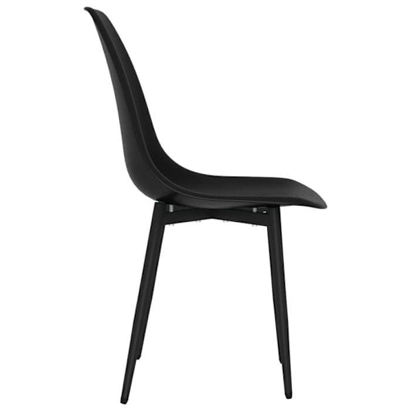 Set med 6 stolar i klassisk design för matsal i svart pp DEC025699 Svart