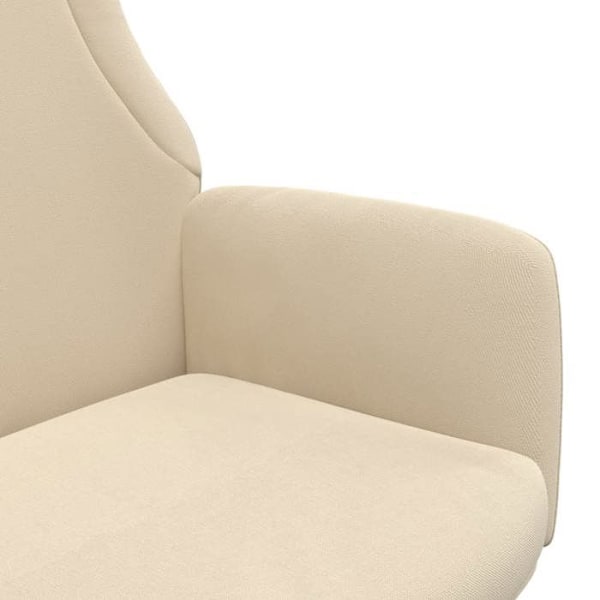 Modern design lounge chair sofa in cream fabric DEC026656 Grädde
