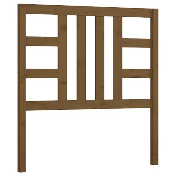 Hovedgærde til seng, soveværelse, møbel 81 x 4 x 100 cm, massivt træ, lysebrunt TDL0202848