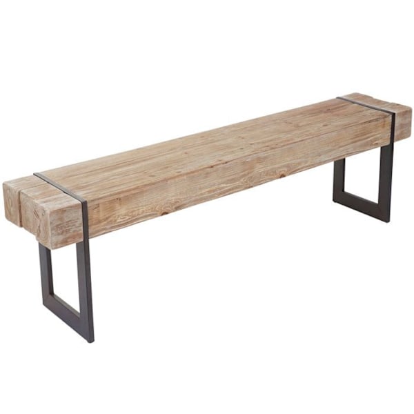 Bord av rustikt massivt granträ i naturlig färg 180 cm 04_0005840 kastanj