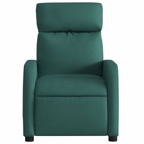 Fauteuil relax TV med komfortabel polstring, manuelt hældningsfunktion i mørkegrøn stof DEC028215 Guld