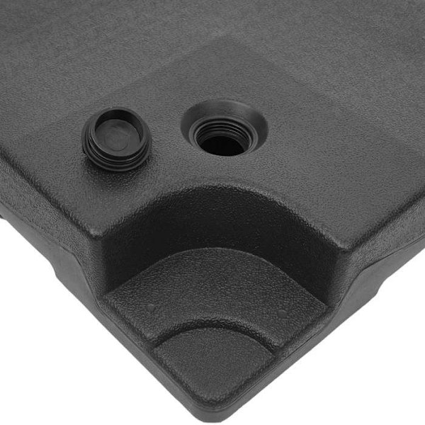 Parasollfod - Ubeskreven - 124 kg - 4 moduler - Fyldbar - Sort