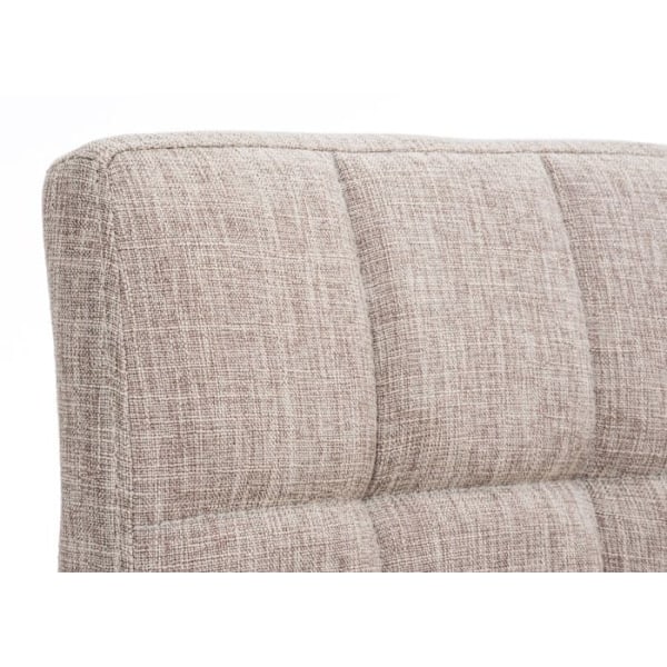 Barstol x1 med justerbar fodstøtte moderne design i creme stof 10_0000051 Grädde