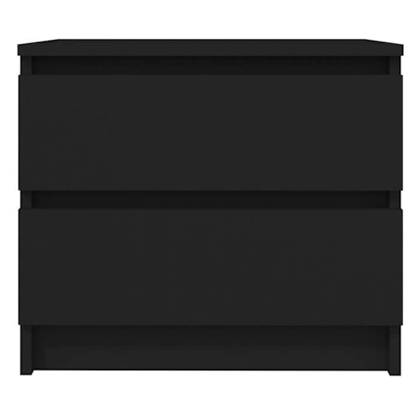Yökaappi, jossa on 2 laatikkoa 50 x 39 x 43,5 cm, musta lastulevy DEC034515 Svart