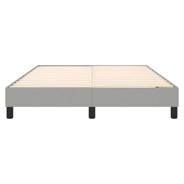 Sängbotten med trälameller på ben, sängram 140x190 cm, ljusgrått tyg TDL0207198 Ljusgrått