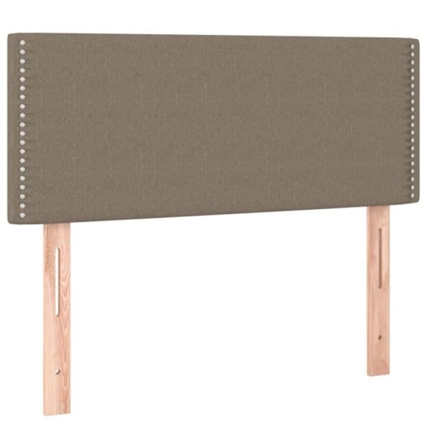 Hovedgærde til soveværelset med LED-møbel 90 x 5 x 78/88 taupe stof