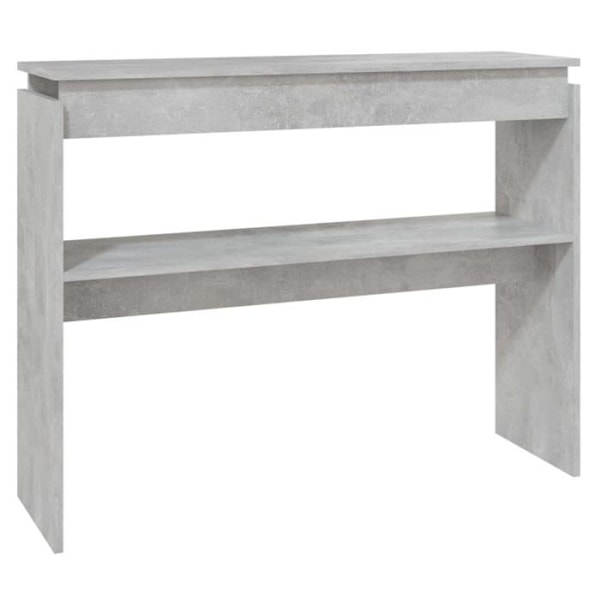 Praktisk konsolbord til en organiseret entré 102 x 30 x 80 cm ingeniørtræ grå DEC032014 kastanj