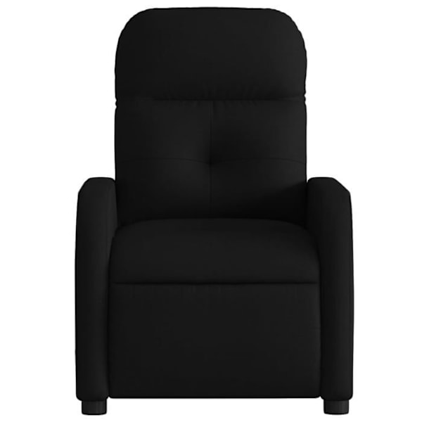 TV-recliner fåtölj med bekväm stoppning och manuell lutningsfunktion i svart tyg DEC028097 Svart