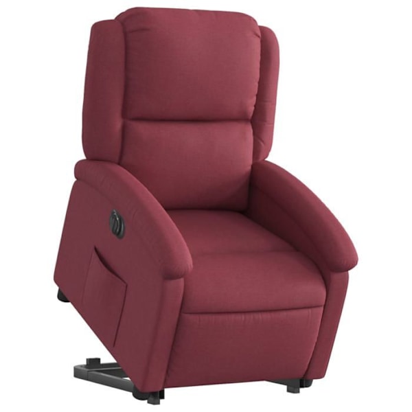 Recliner TV med elektrisk lyftfunktion mycket bekväm i bordeaux tyg DEC028540 Bordeaux