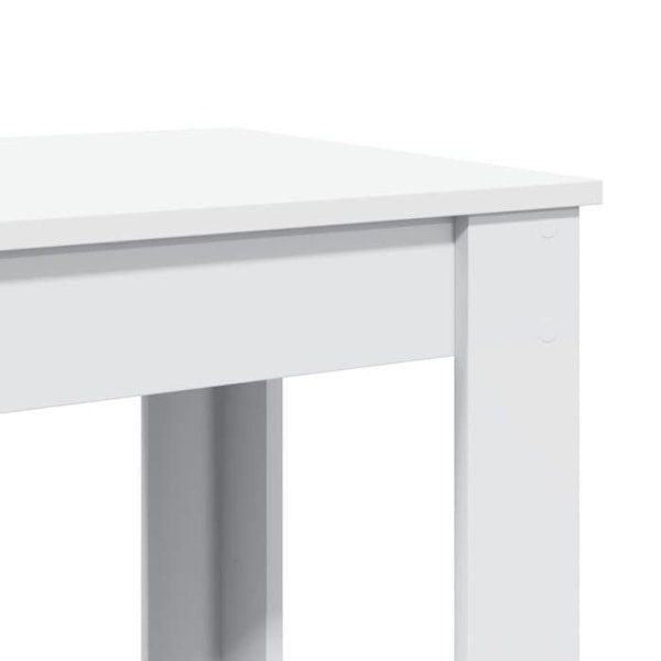 Multifunktionel sidebord høj 51 x 50 x 103,5 cm ingeniørtræ hvid DEC036413 Vit