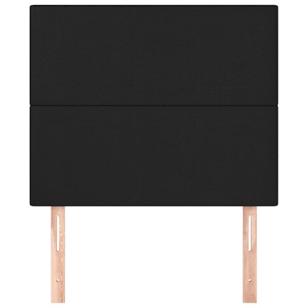 Hovedgærde - Sort - 80x5x78/88 cm - Syntetisk læder - Klassisk - Holdbar Svart