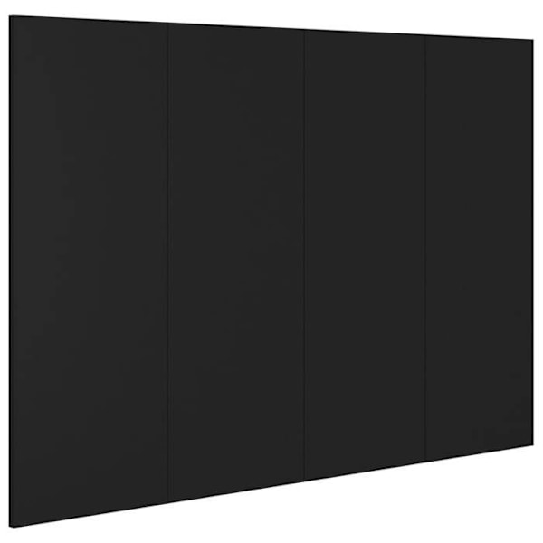 Hovedgærde til soveværelse møbel 120 x 1,5 x 80 MDF sort