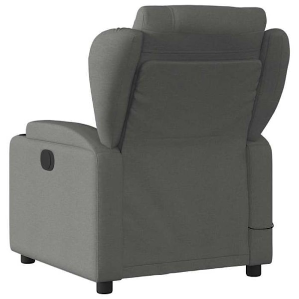 Relaxationsstol TV med massagefunktion, justerbar i mørkegrå stof DEC026943 Grå
