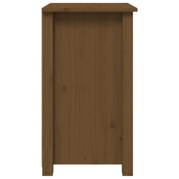 Sæt af 2 sengeborde med 3 skuffer 40 x 35 x 61,5 cm i mahogni fyrretræ DEC035450 kastanj