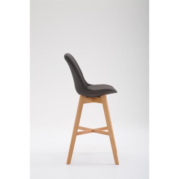 Barstol moderne scandinavisk design i mørkegrå stof