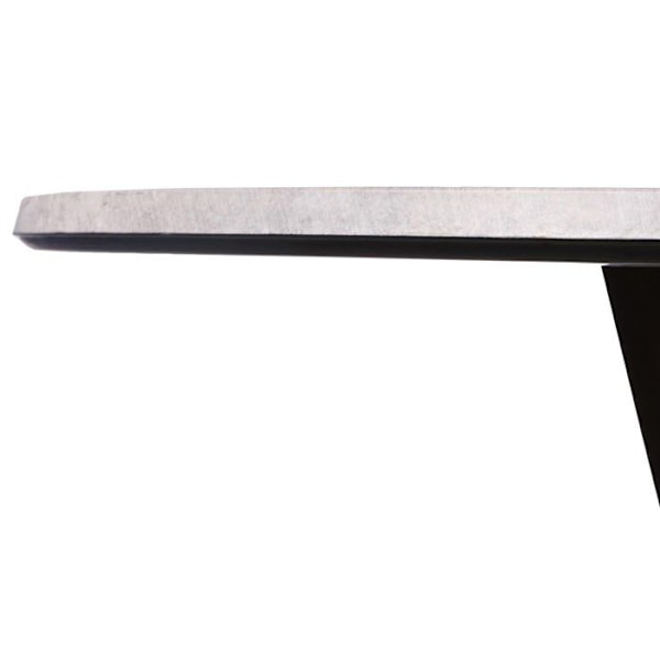 Bistro spisebord i træ, diameter 92 cm, HDF med betonlook, struktur i brun 04_0008483 kastanj