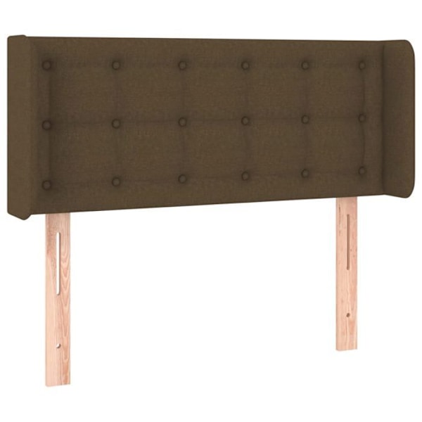 Huvudgavel - Klassisk - Mörkbrun - 93x16x78/88 cm - Hållbart tyg - Justerbar höjd Mörkbrun