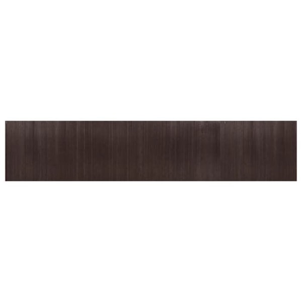 Paravent avskiljare för rum vägg 165 x 800 cm mörkbrun bambu DEC031154 kastanj
