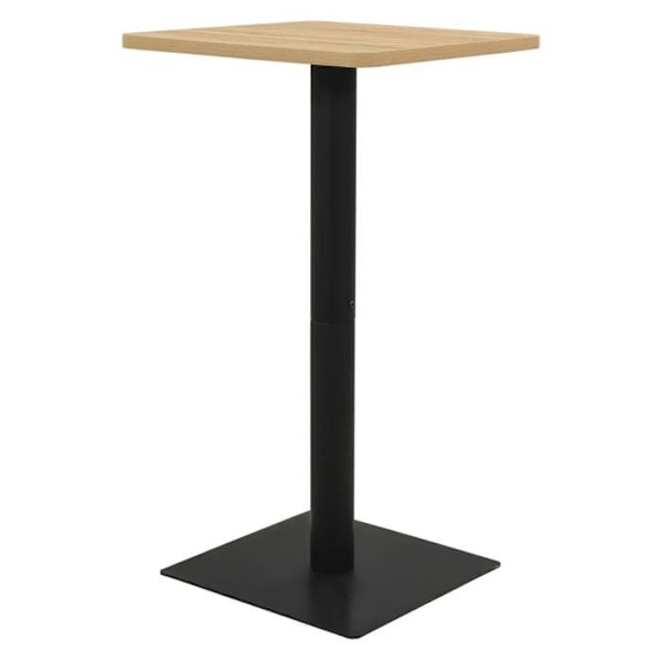 Bordplade, auxiliært højbord 50 x 50 x 107 cm, spånplade af melamin og stål DEC036552 Flerfärgad