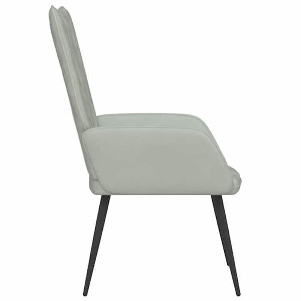 Pallotssoffa med enkel design i ljusgrå sammet DEC026674 Grå