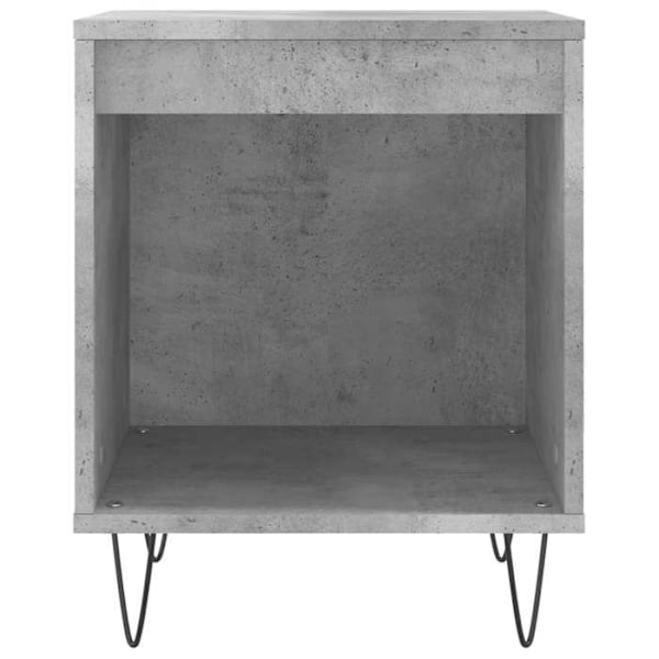 2 kpl yöpöytiä avoimella osastolla 40 x 35 x 50 cm harmaa Marksman-puu ja metalli DEC035369 kastanj
