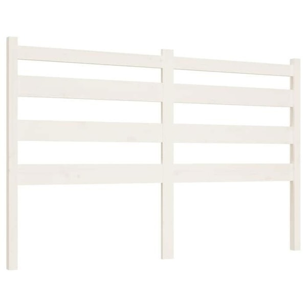 Huvudgavel till säng i sovrum möbel 166 x 4 x 100 cm vit furu TDL0203794