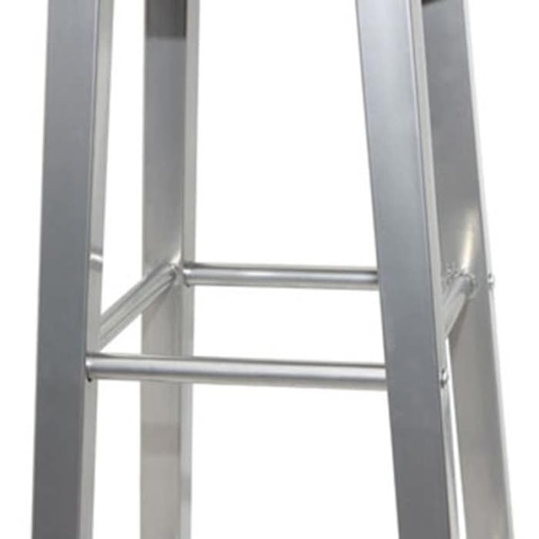 Sæt med 4 barstole høje stole i forkromet stål + MDF DEC029905 Silver