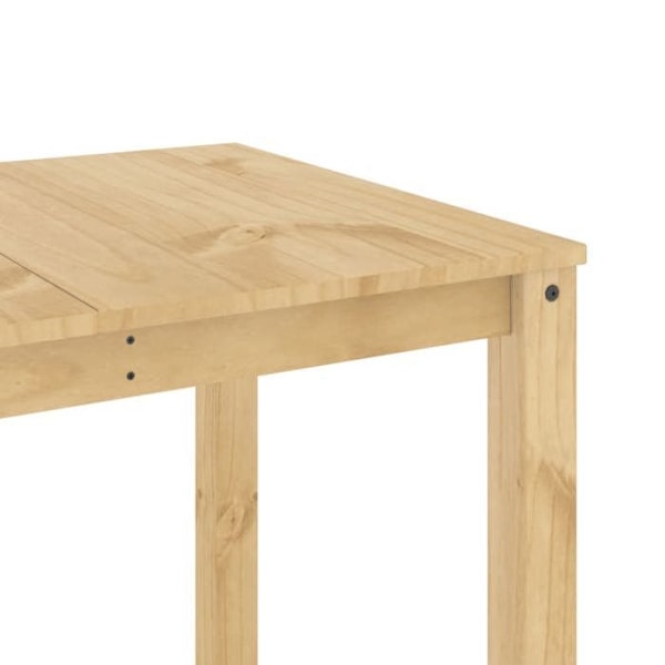 Design enkelt spisebord køkken 160 x 80 x 75 cm massivt fyrretræ egetræ farve DEC036898 kastanj