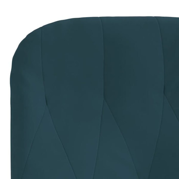 Moderne højrygget lounge sæde sofa i blå velour DEC026651 Blå