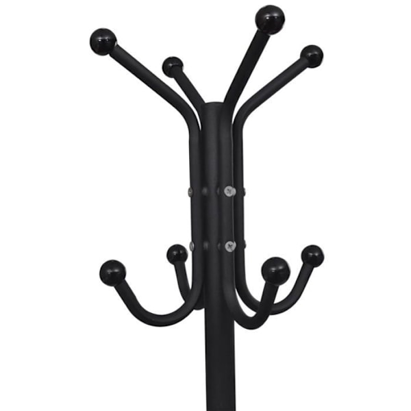 Frittstående klädhängare - Svart - Metall - Klassisk design - Inomhusbruk - Unisex Svart