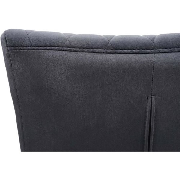 Ensemble av 2 matstolar besöksstol i stål modern design thermolackad grå sammet