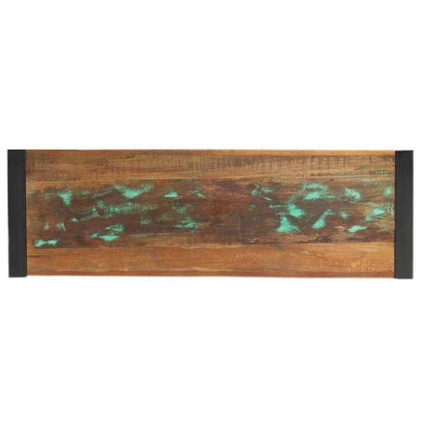 Sidebord entré møbel til stuen 110 x 35 x 76 cm genvundet træ og stål DEC031522 kastanj