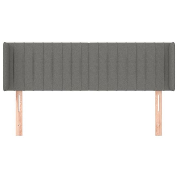 Hovedgærde - Sengeaccessory - Mørkegrå - 147x16x78/88 cm - Klassisk stil - Justerbar Mörkgrå