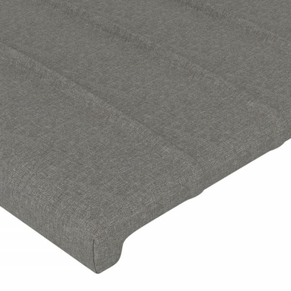 Hovedgavl - Ikke specificeret - 183x16x78/88 cm - Mørkegrå - LED - Moderne Mörkgrå